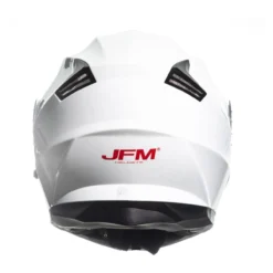 Casco Jfm Flip-up Apribile Doppia Visiera Bianco Lucido