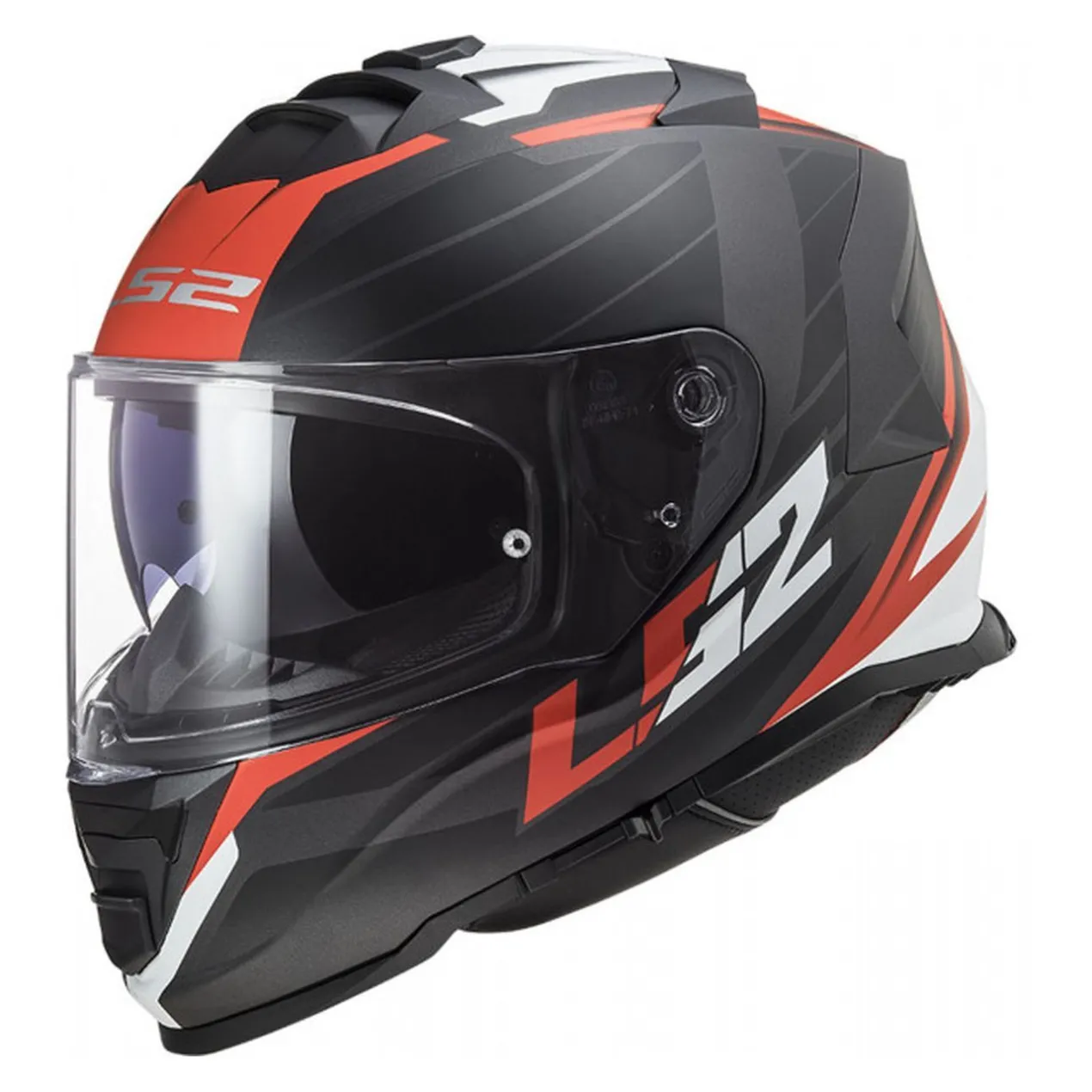 Casco Ls2 Ff800 Storm II 06 Nerve Matt Black Red