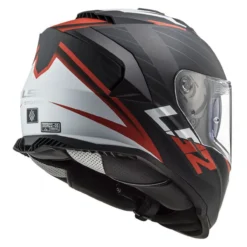 Casco Ls2 Ff800 Storm II 06 Nerve Matt Black Red