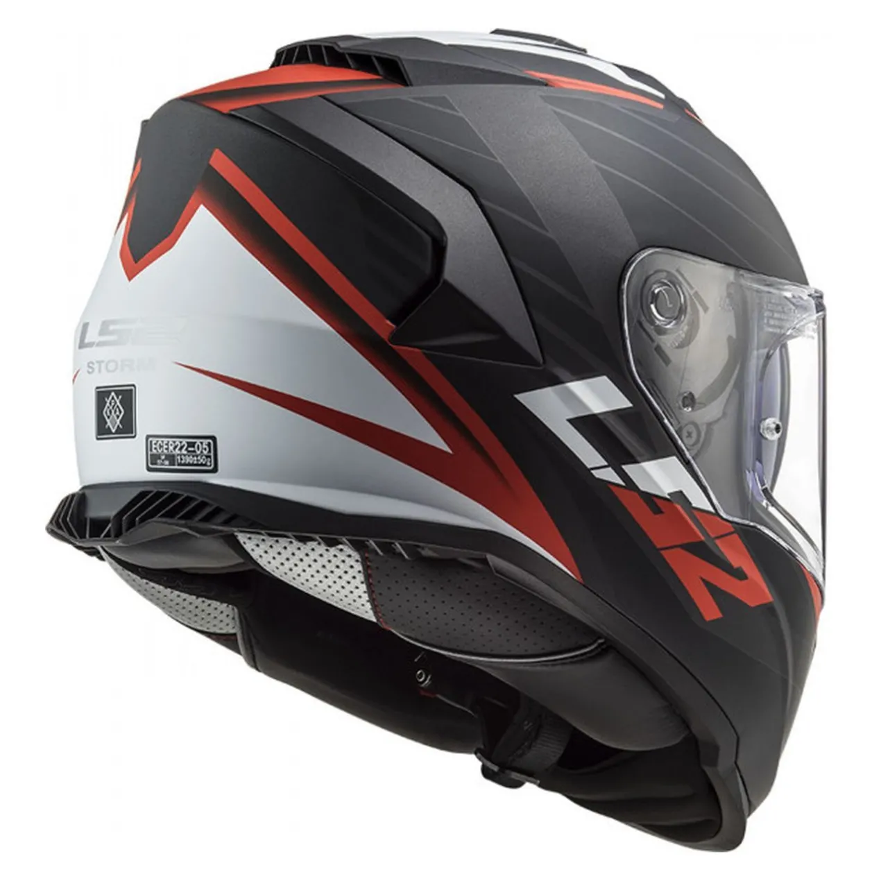 Casco Ls2 Ff800 Storm II 06 Nerve Matt Black Red