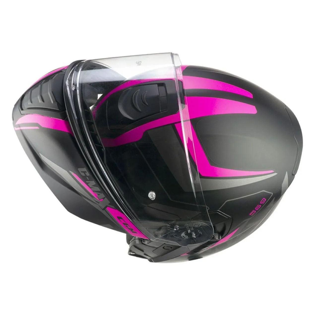 Casco Modulare Cgm 569g C-max City Nero Fucsia Fluo Opa