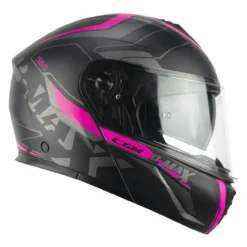 Casco Modulare Cgm 569g C-max City Nero Fucsia Fluo Opa
