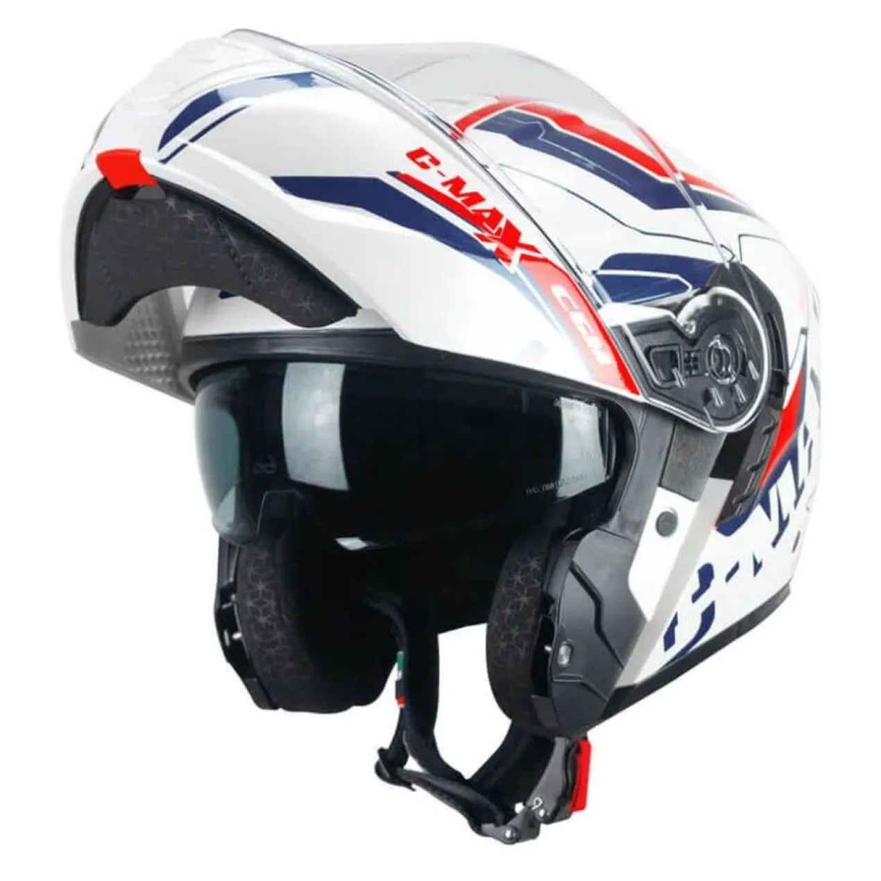Casco Modulare Cgm 569g C-max City Blu Bianco Rosso