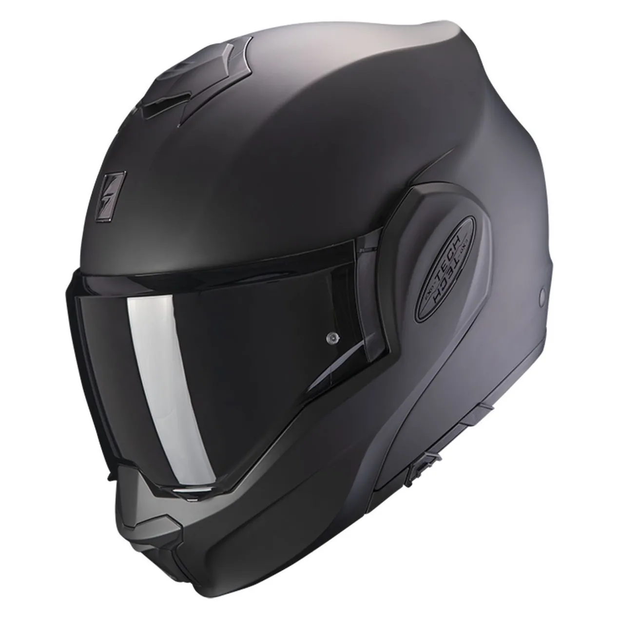 Casco Modulare Flip Back Scorpion Exo-tech Evo Solid Matt Black