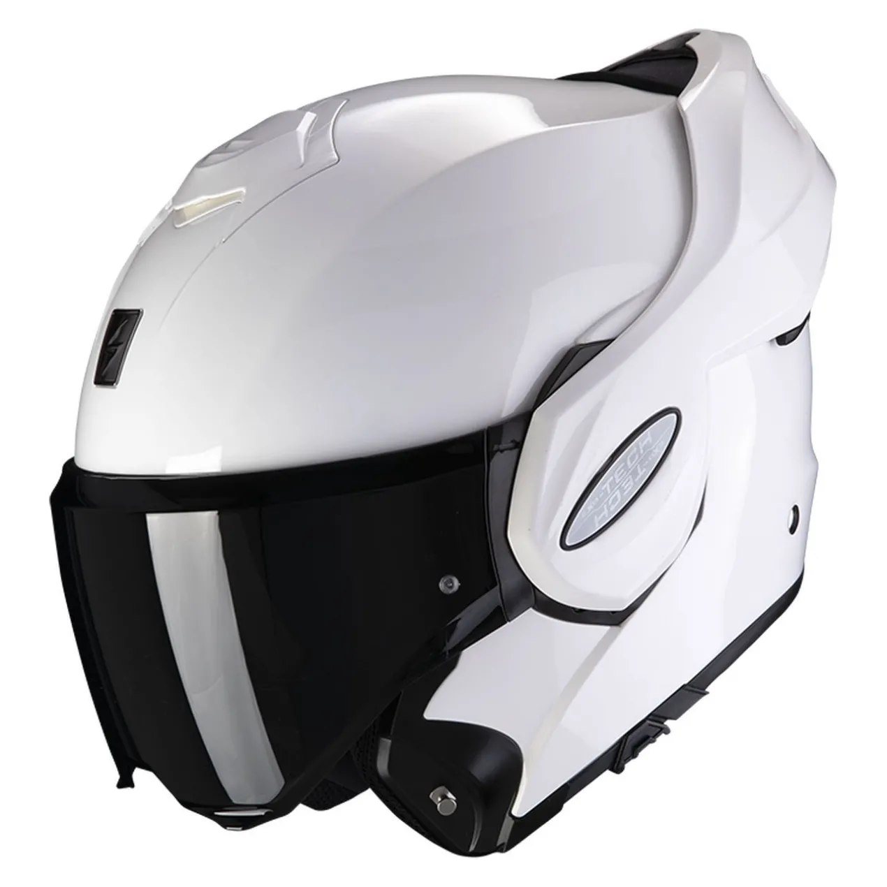 Casco Modulare Flip Back Scorpion Exo-tech Evo Solid White