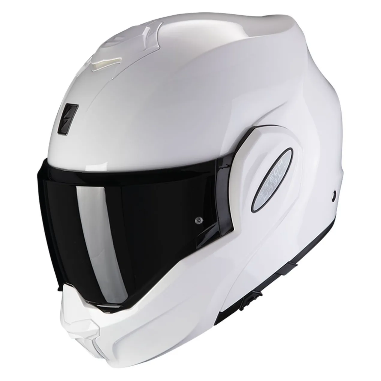 Casco Modulare Flip Back Scorpion Exo-tech Evo Solid White