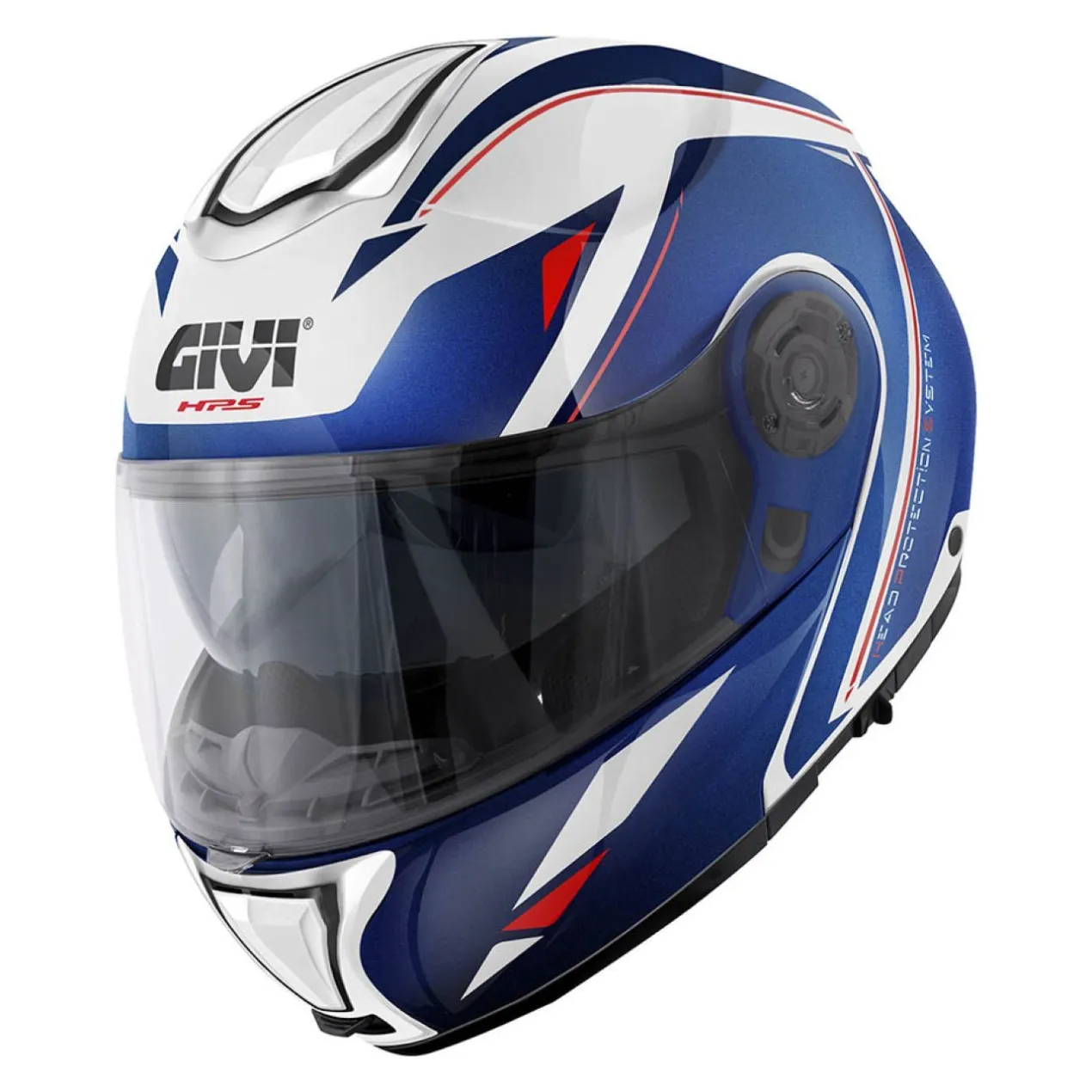 Casco Modulare Givi X26 Square Bianco Blu Rosso