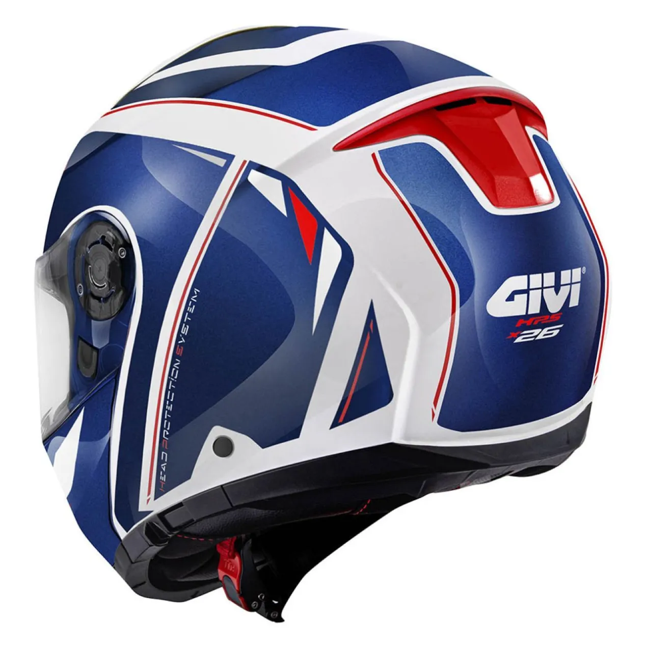 Casco Modulare Givi X26 Square Bianco Blu Rosso