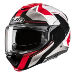 Casco Modulare Hjc F100 Bios Mc1 Rosso Bianco Gri