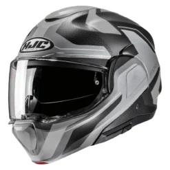 Casco Modulare Hjc F100 Bios Mc5sf Nero Grigio