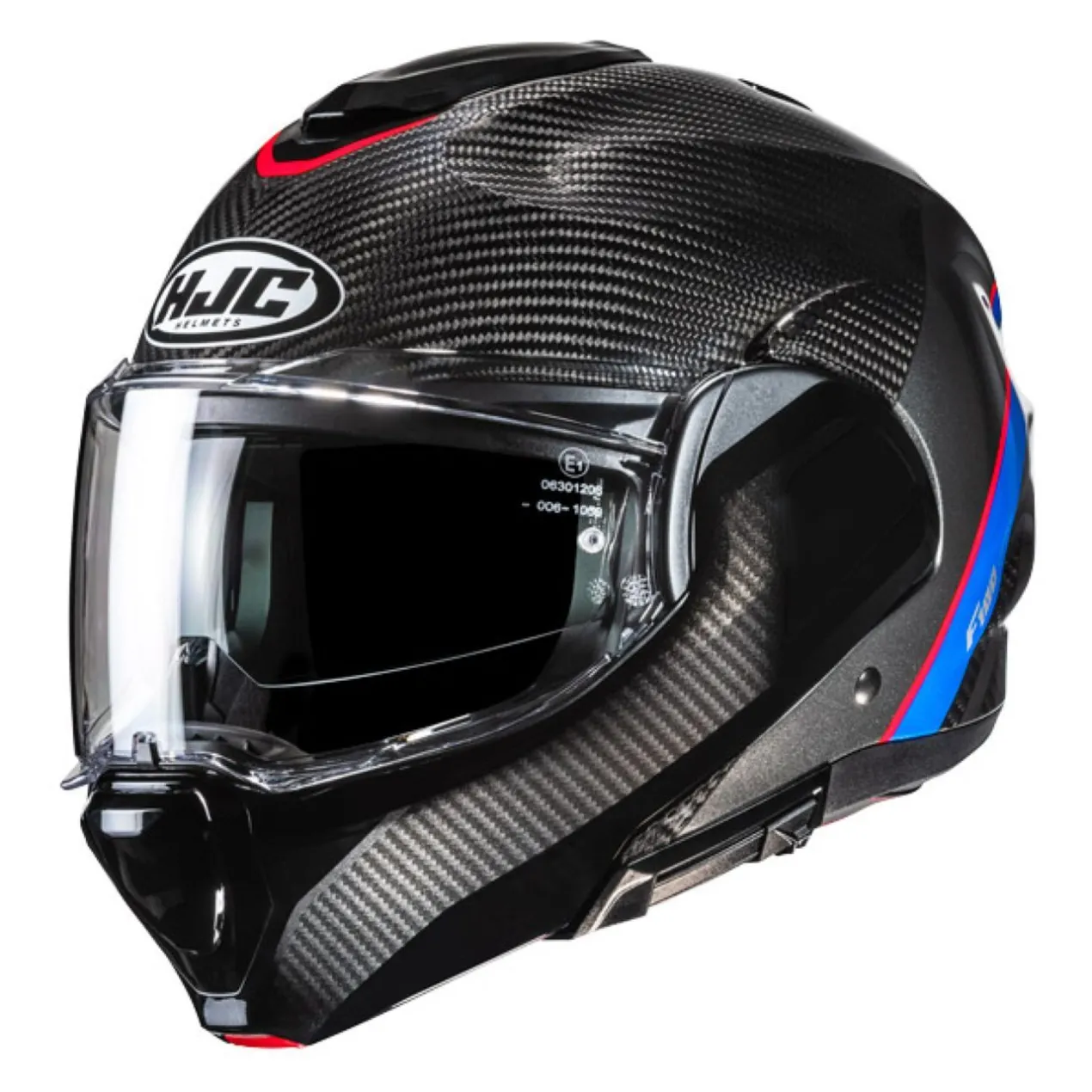Casco Modulare Hjc F100 Carbon Stan Mc21