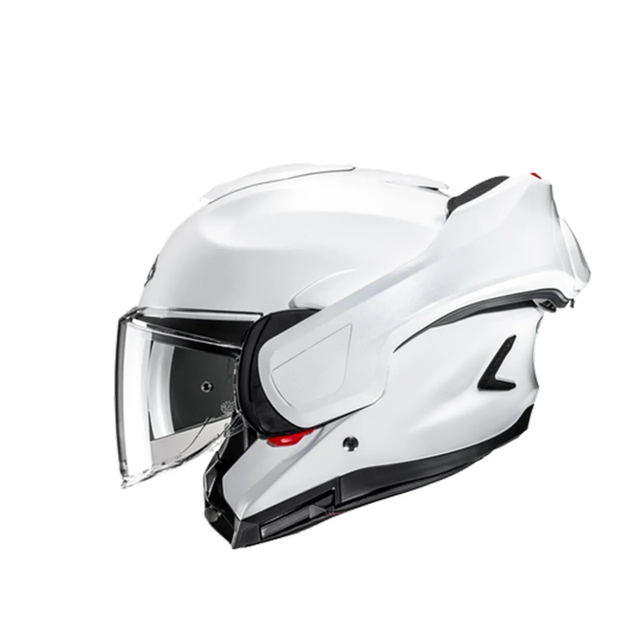 Casco Modulare Hjc F100 Solid Pearl White