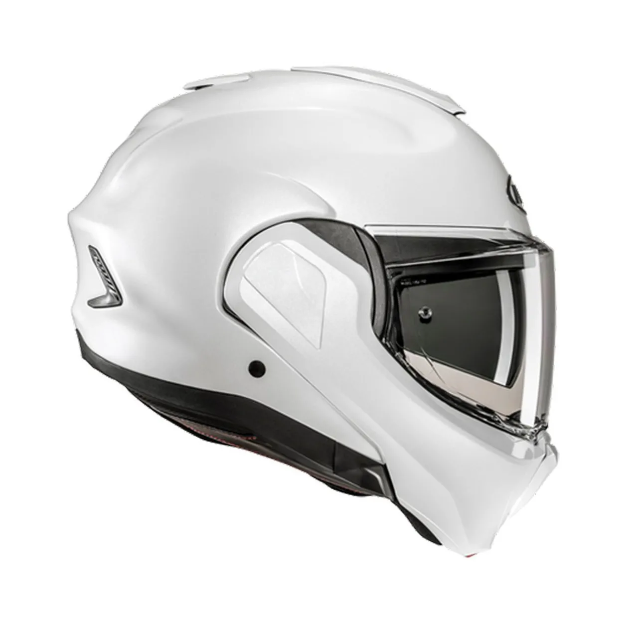 Casco Modulare Hjc F100 Solid Pearl White