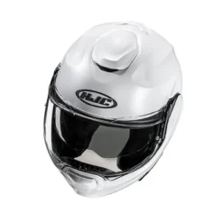 Casco Modulare Hjc F100 Solid Pearl White