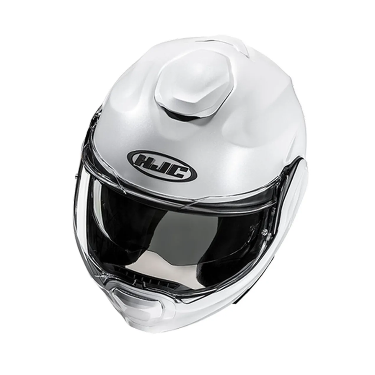 Casco Modulare Hjc F100 Solid Pearl White