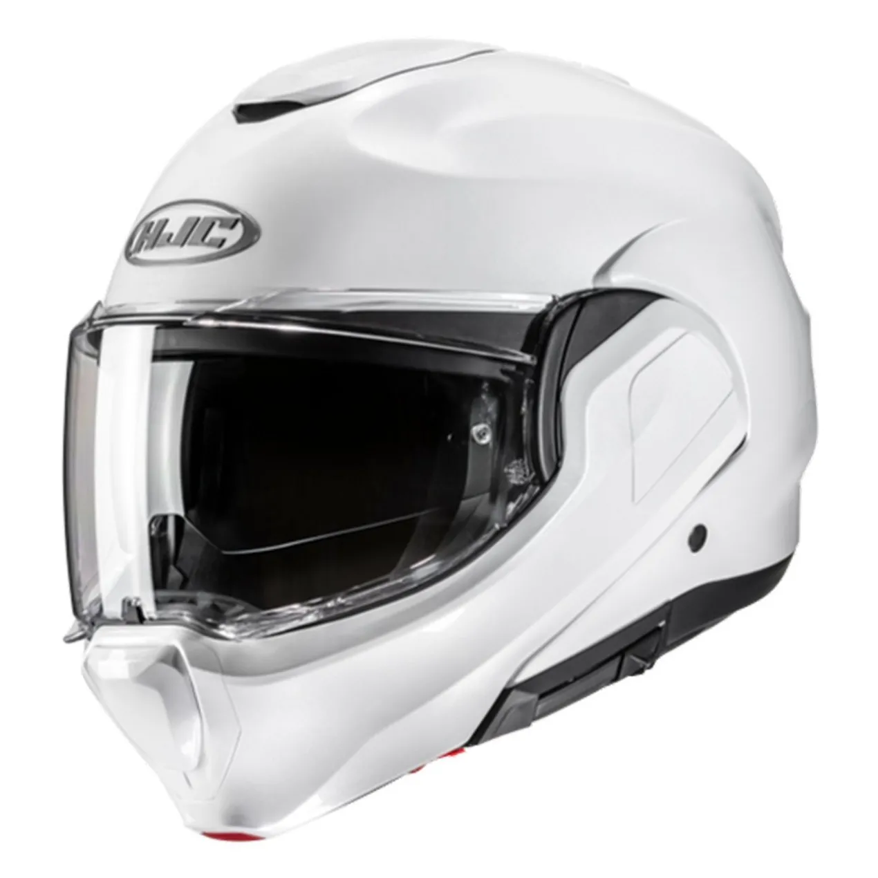 Casco Modulare Hjc F100 Solid Pearl White