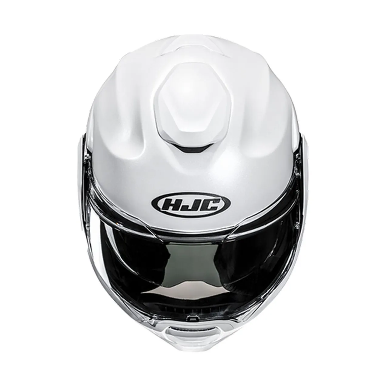 Casco Modulare Hjc F100 Solid Pearl White