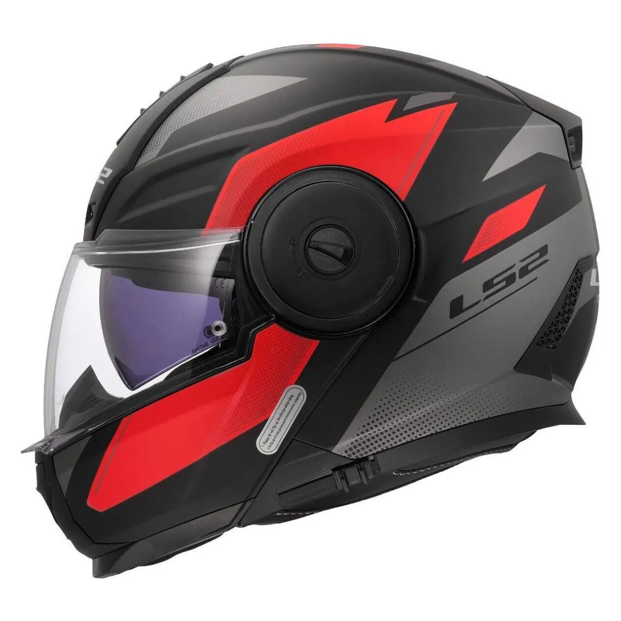 Casco Modulare Ls2 Ff902 Scope II Duria Black Red