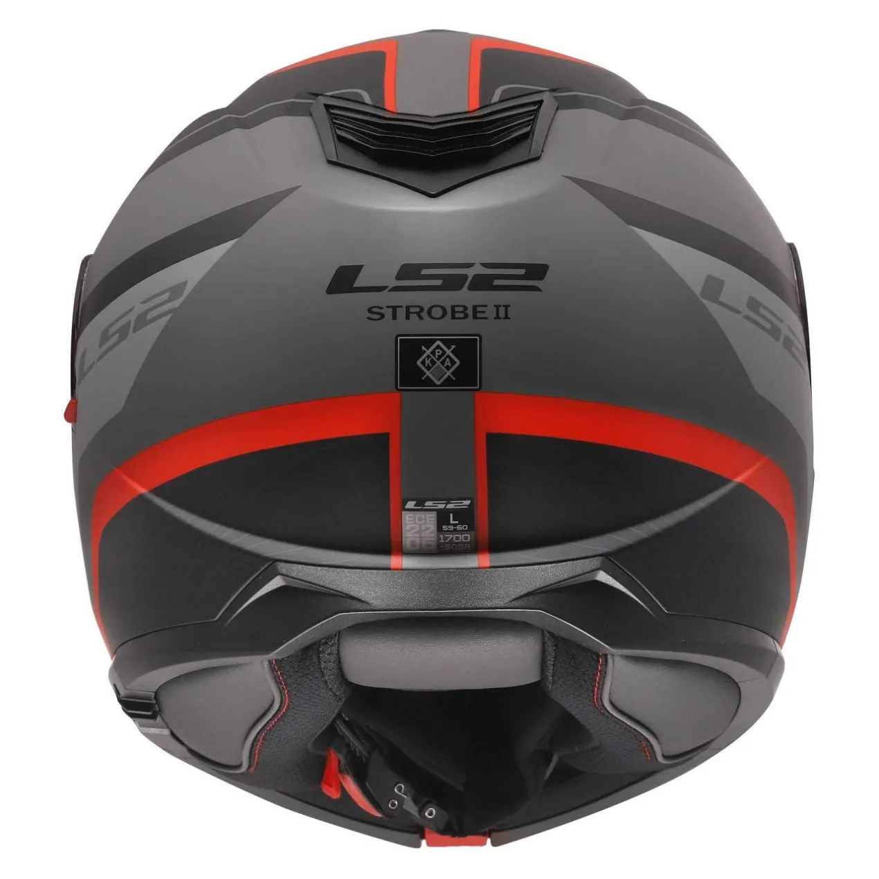 Casco Modulare Ls2 Ff908 Strobe II Monza Black Grey Red