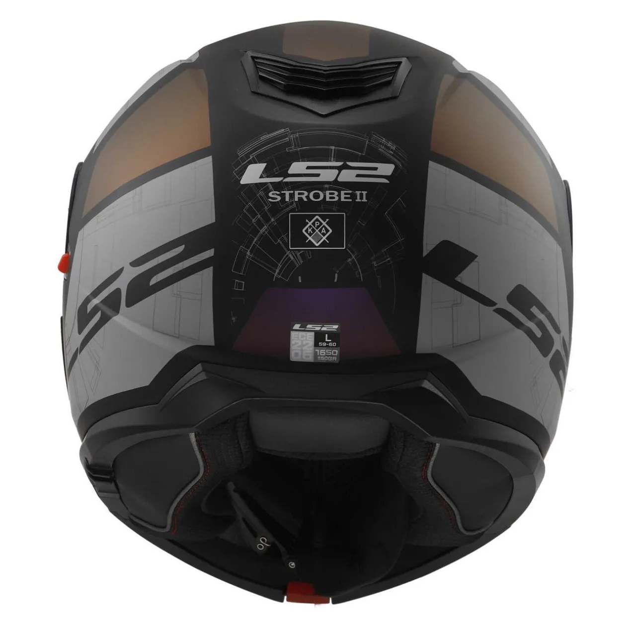 Casco Modulare Ls2 Ff908 Strobe II Orion M.black Purple Blue