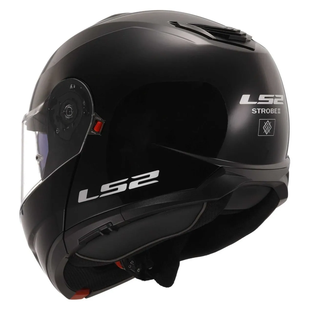 Casco Modulare Ls2 Ff908 Strobe II Solid Gloss Black