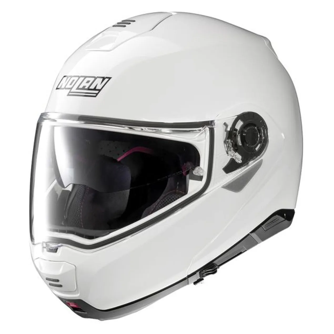 Casco Modulare Nolan N100-5 Classic N-com Metal White
