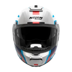 Casco Modulare Nolan N100-6 Radiante Bianco Blu Rosso