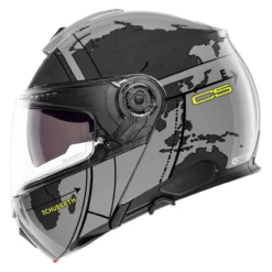 Casco Modulare Schuberth C5 Graphic Globe Grigio