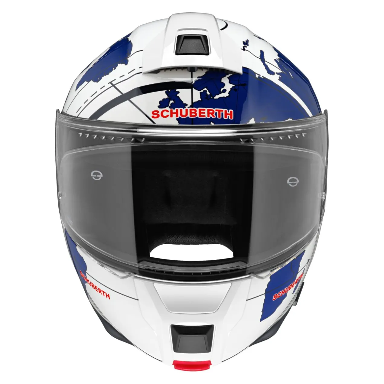 Casco Modulare Schuberth C5 Graphic Globe Blu
