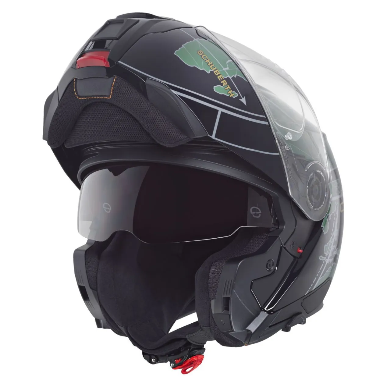 Casco Modulare Schuberth C5 Graphic Globe Verde