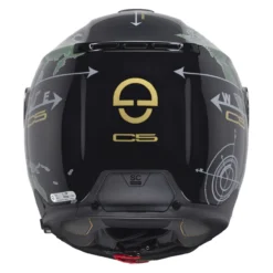 Casco Modulare Schuberth C5 Graphic Globe Verde