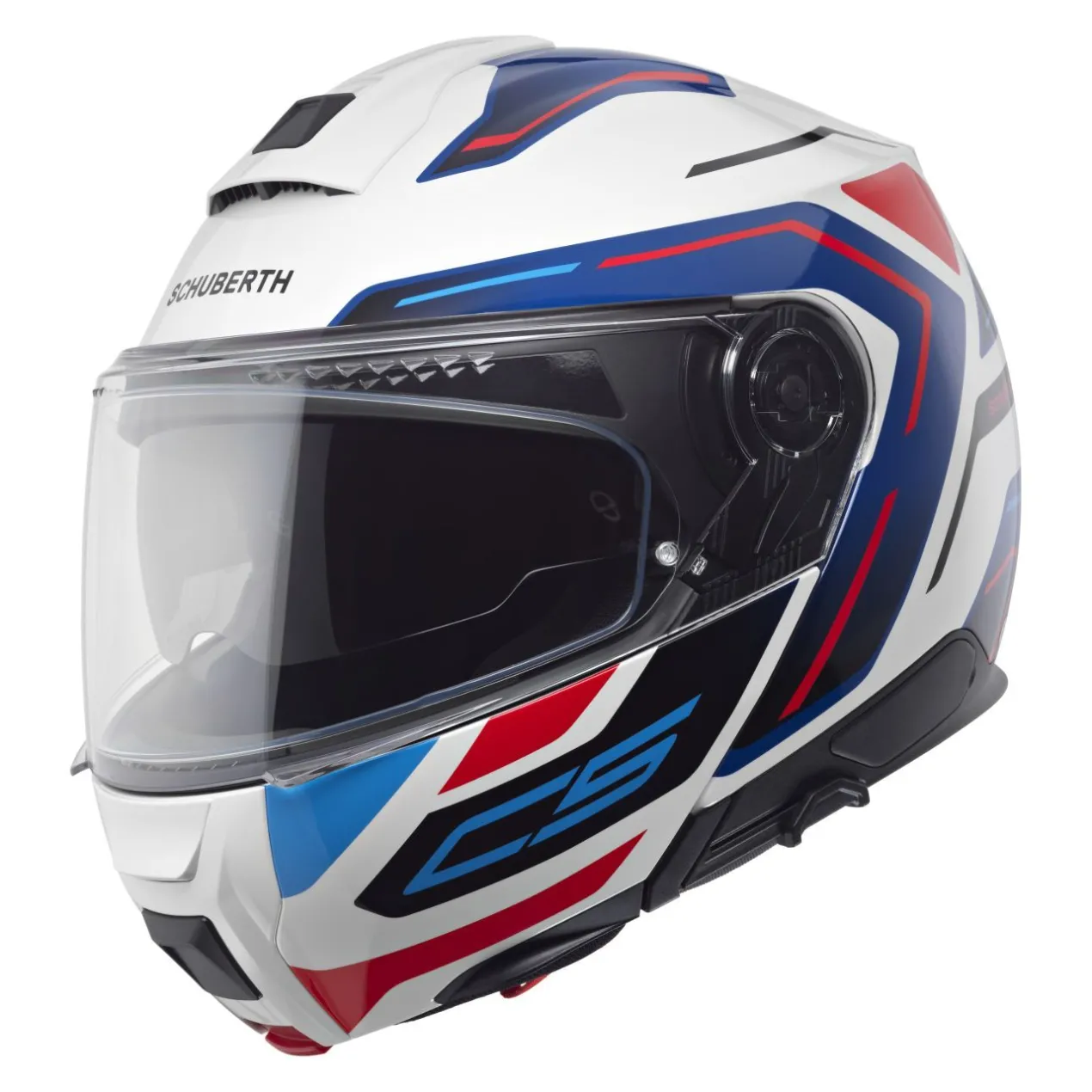 Casco Modulare Schuberth C5 Graphic Omega Bianco