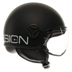 Casco Momo Fgtr Classic E2206 Mono Matt Black/white
