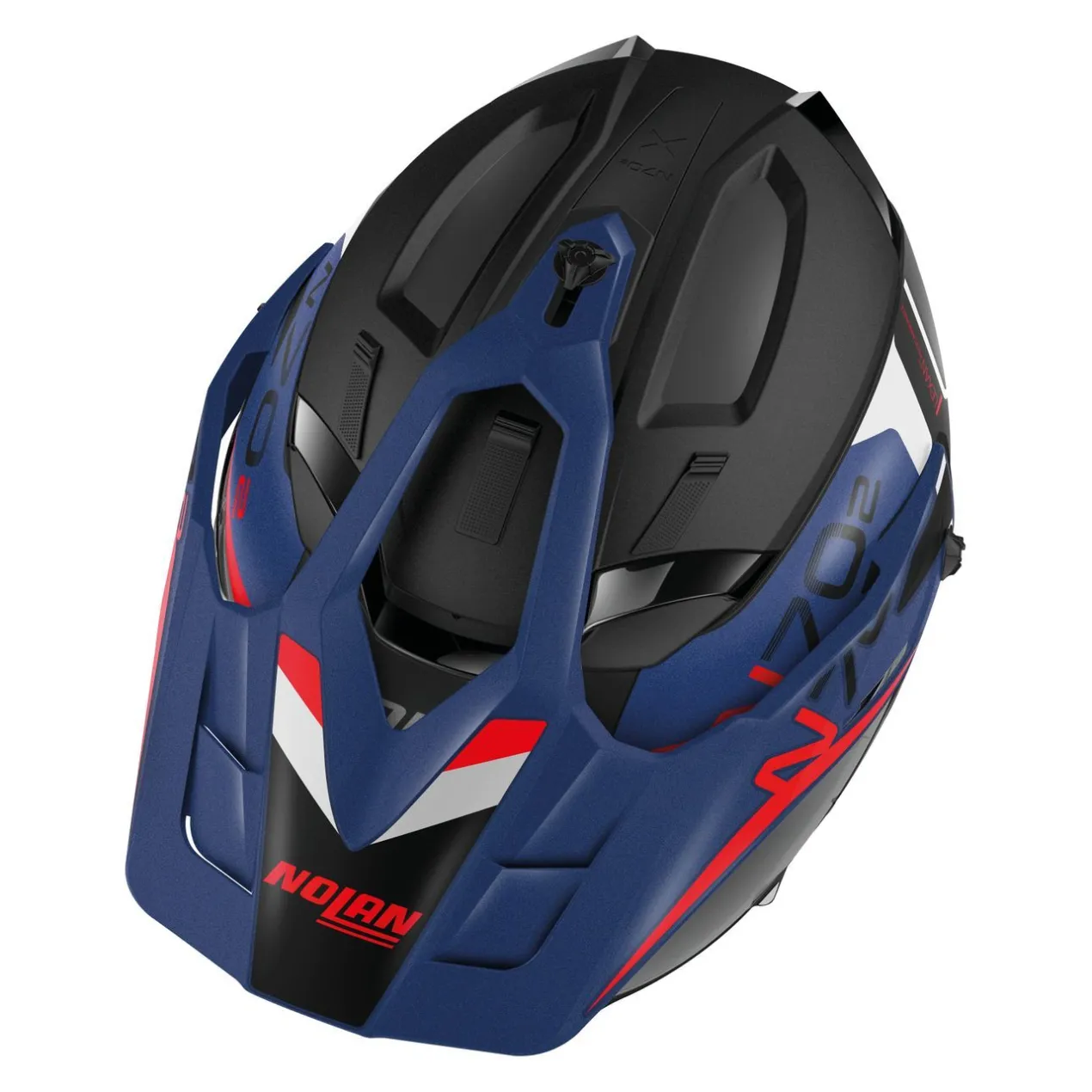 Casco Nolan Crossover N70-2 X Bungee N-com Flat Black Blue