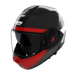 Casco Nolan N120-1 Blocco Nero Antracite Rosso