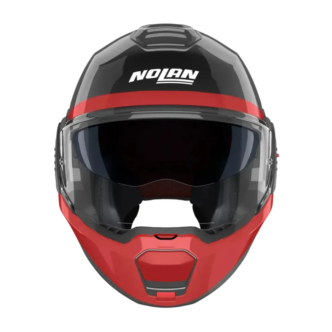 Casco Nolan N120-1 Blocco Nero Antracite Rosso