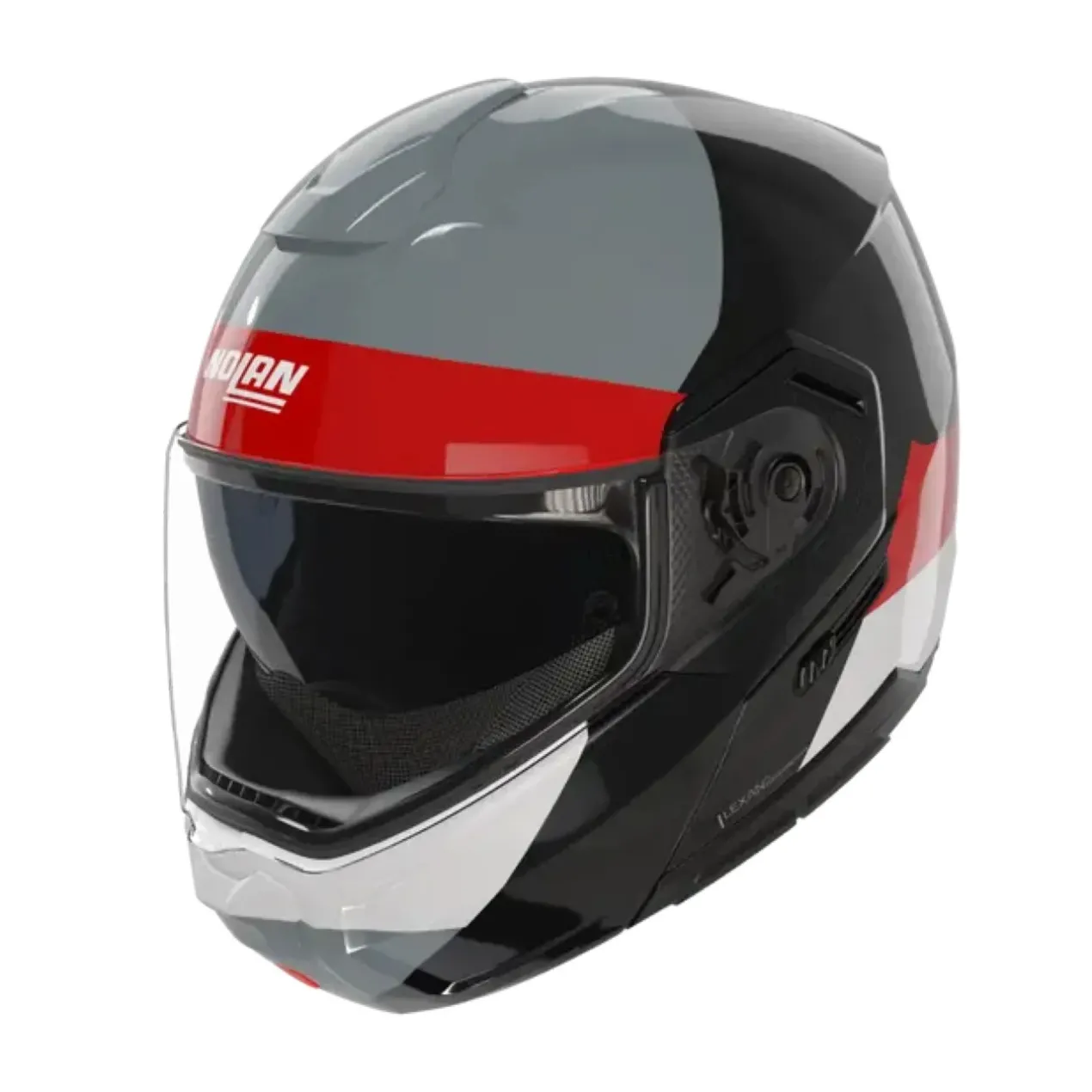 Casco Nolan N90-3 06 Blocco Nero Rosso Antracite