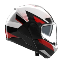 Casco Nolan N120-1 Ciclone Bianco Nero Rosso