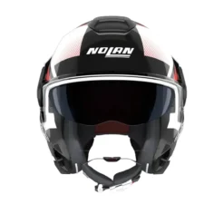 Casco Nolan N120-1 Ciclone Bianco Nero Rosso