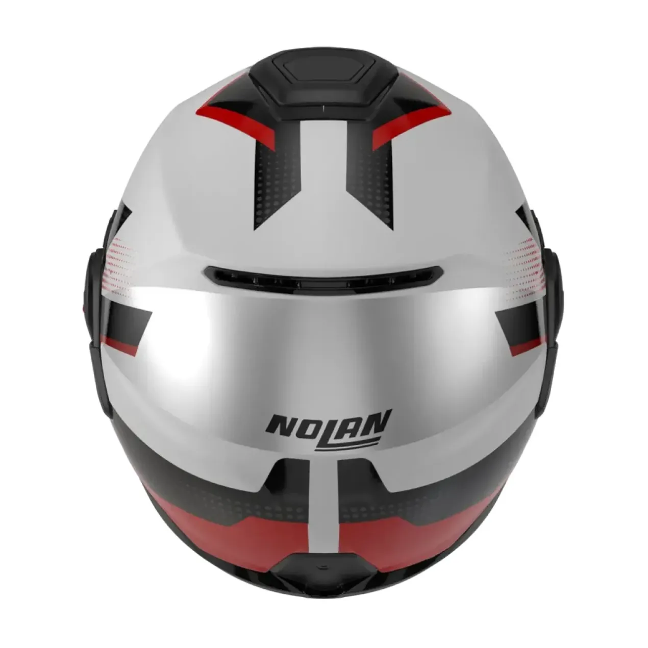 Casco Nolan N120-1 Ciclone Bianco Nero Rosso