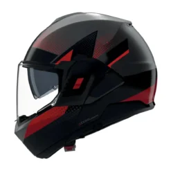 Casco Nolan N120-1 Ciclone Grigio Lava Nero Rosso