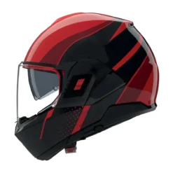 Casco Nolan N120-1 Fluente Rosso Nero Rosso