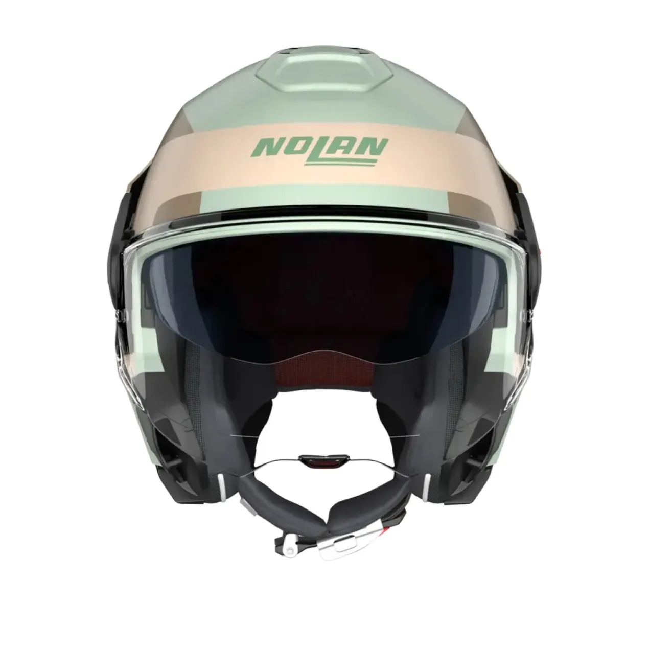 Casco Nolan N120-1 Omocromo Verde Marrone Sabbia