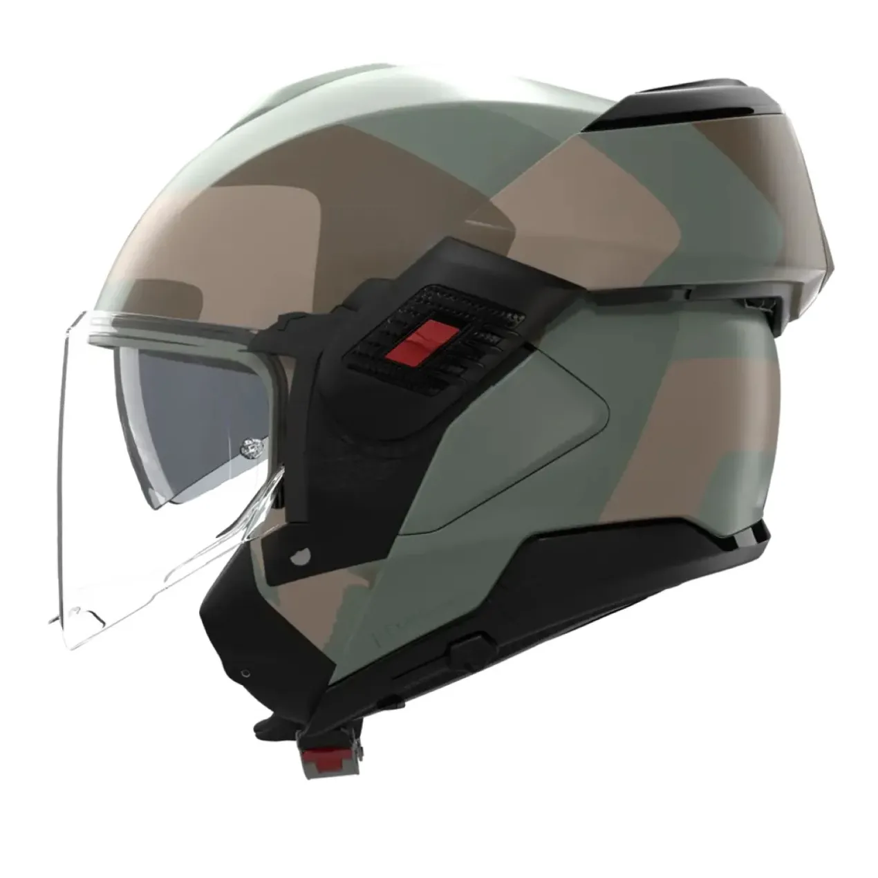 Casco Nolan N120-1 Omocromo Verde Marrone Sabbia