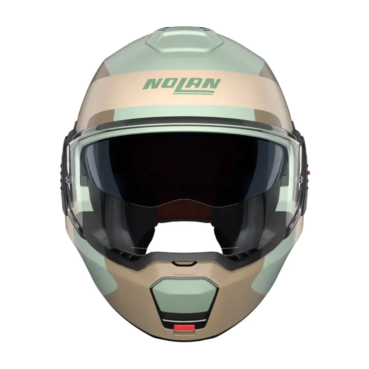 Casco Nolan N120-1 Omocromo Verde Marrone Sabbia