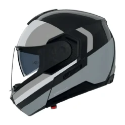 Casco Nolan N90-3 06 Roboto Nero Argento Bianco
