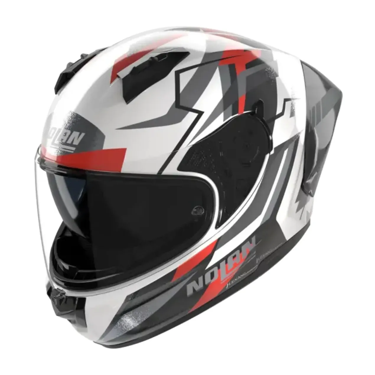 Casco Nolan N60-6 Sport Corsa Bianco Nero Rosso