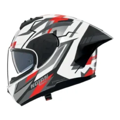 Casco Nolan N60-6 Sport Corsa Bianco Nero Rosso