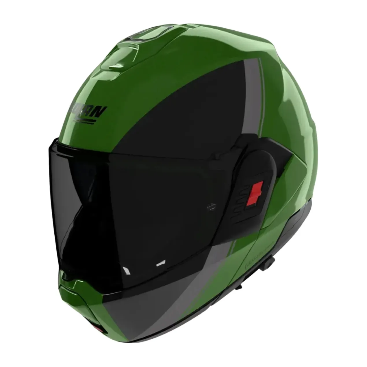 Casco Nolan N120-1 Verniciatura Speciale Verde Nero Grigio