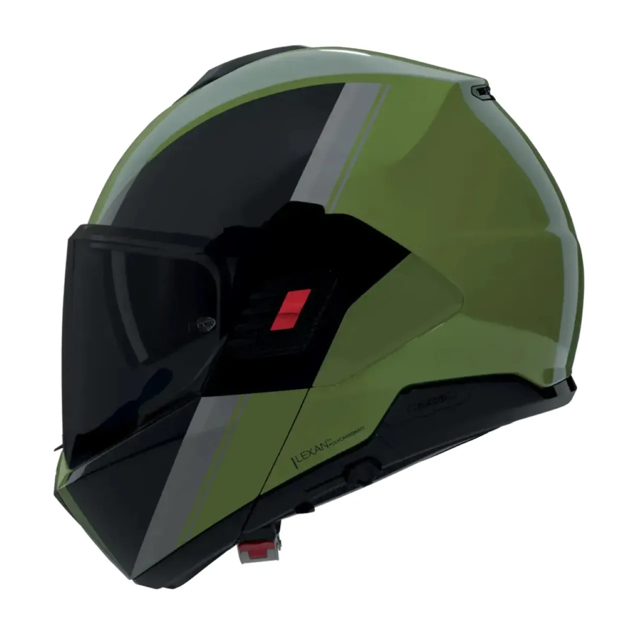 Casco Nolan N120-1 Verniciatura Speciale Verde Nero Grigio